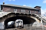 NJT Train # 1710 approaching Kingsland Station with a NJT Comet V Cab Car on the point 